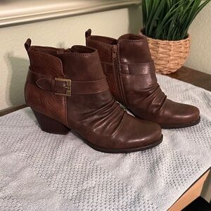 BareTraps Dark Brown Ankle Booties